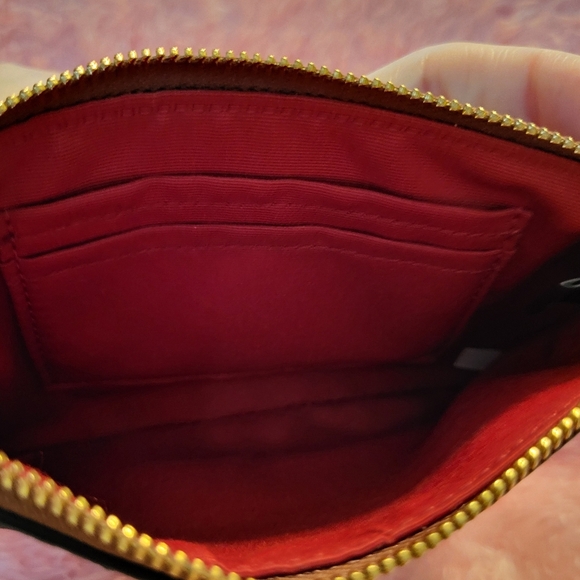 COACH WRISTLET - BROWN AND  BLACK STAGE COACH LOGO ALL OVER NWOT - Picture 3 of 3